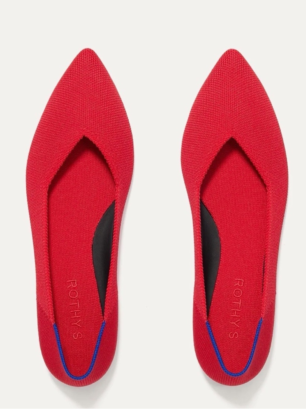 Rothy's Women's The Point II Lollipop Red Flats size 7